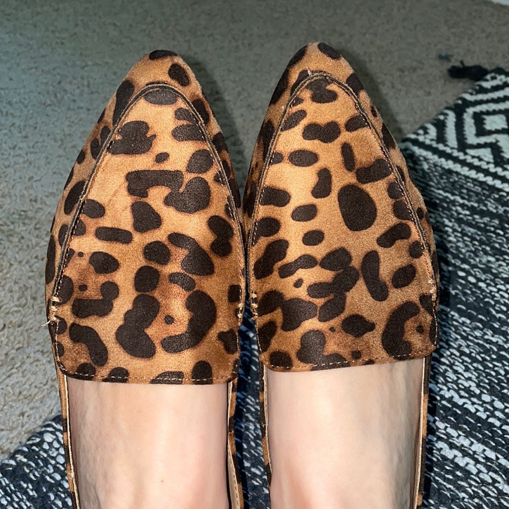 Leopard loafers
